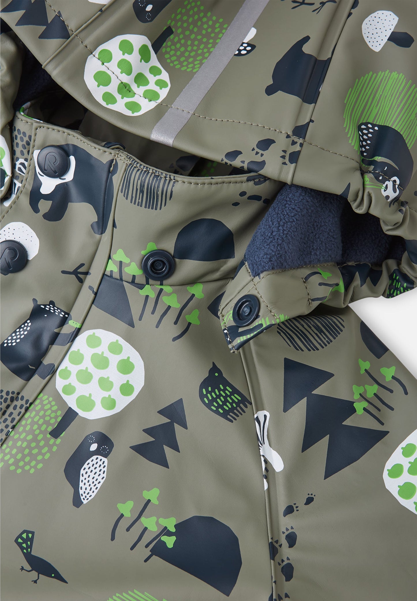 Fleece-Lined Rain Jacket - Koski