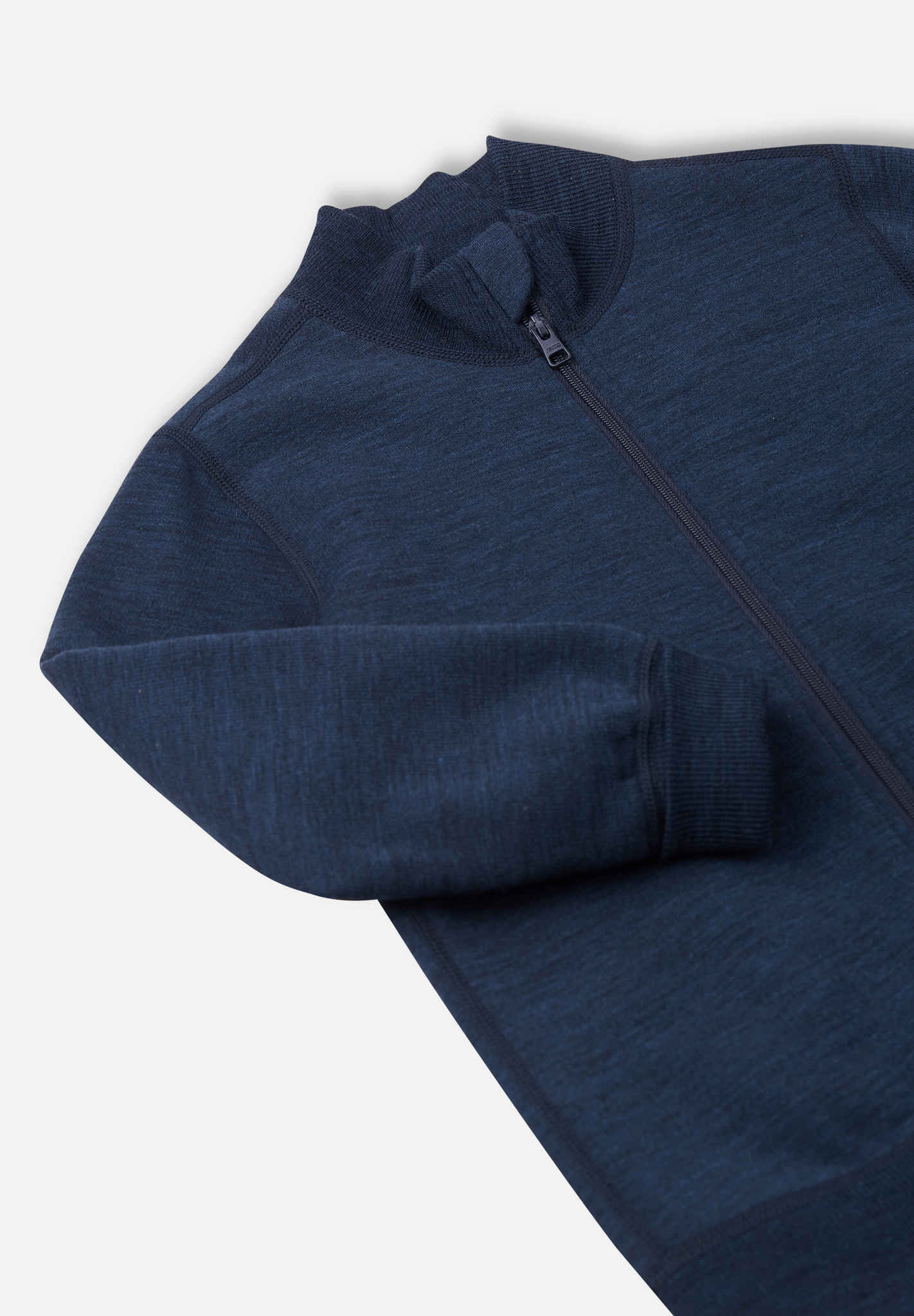 Merino Wool Full-Zip Sweater - Mahin