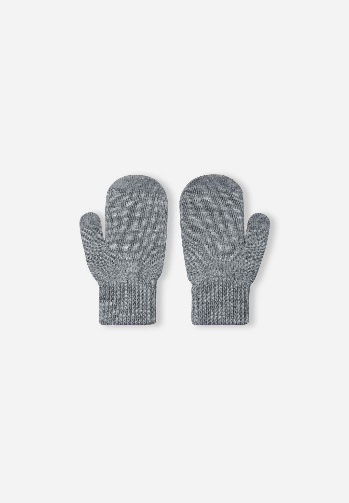 Wool Blend Knit Mittens - Renn